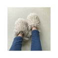 thumbnail image 4 of Fangasis Unisex Slipper Socks Comfort Warm Shoes Plush Lined Booties Slippers Home Cozy House Shoe Beige 12-13.0, 4 of 5
