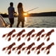 thumbnail image 1 of Cebos de Señuelos Blandos Artificiales 10 Piezas Cebos de un Anzuelo de Agua Dulce Vívidos Suaves Aparejos de Pesca para Pesca de Lubina ANGGREK  Otros, 1 of 8