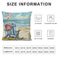 thumbnail image 6 of Nawypu Set of 2 Summer Beach Pillow Cover Tropical Sea Ocean Cushion Case Blue Throw Pillow Case Summer Decorative Cushion Cover for Indoor Outdoor Couch Bed Sofa Home Decoration White, 6 of 6