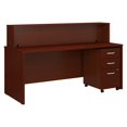 thumbnail image 1 of Bush Business Furniture Série C 72"W Réception avec Classeur Mobile en Acajou, 1 of 12