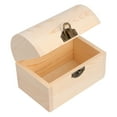 thumbnail image 3 of Wooden Jewelry Box Handcraft DIY Jewelry Box Jewelry Storage Box Simple Wooden Jewelry Box (Arch), 3 of 7