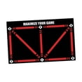 thumbnail image 3 of koolsoo Football Training Mat Lightweight Agility Footstep Training Mat for Home Use Red, 3 of 9