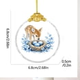 thumbnail image 4 of AZXY Easter Ornaments for Tree, 2D Flat Glass Miniature Easter Hanging Decorations, Assorted Spring Animal & Egg Ornaments for Small Tree, Easter Party & Home Indoor Outdoor Decor, 4 of 5