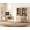 Beige, variant on WAMPAT 3 Piece Home Office Furniture Set, 58" Writing Desk with 71.5" T Bookcase, Bookcase with 6 Drawers, Adjustable Shelves, Modern Fluted Wood Office Furniture for Home Office, Study Room, Bedroom