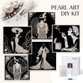 thumbnail image 5 of DIY Pearl Diamond Painting Art Kit 12 x 12 Inch, 5D Rhinestone Craft Set with Stretched Canvas for Home Wall Decor, 5 of 8