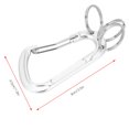 thumbnail image 4 of Multifunctional Aluminium Alloy, Carabiner Mountaineering Lock Outdoor Camping Mousqueton D Buckle Outdoor Accessory Black, 4 of 7