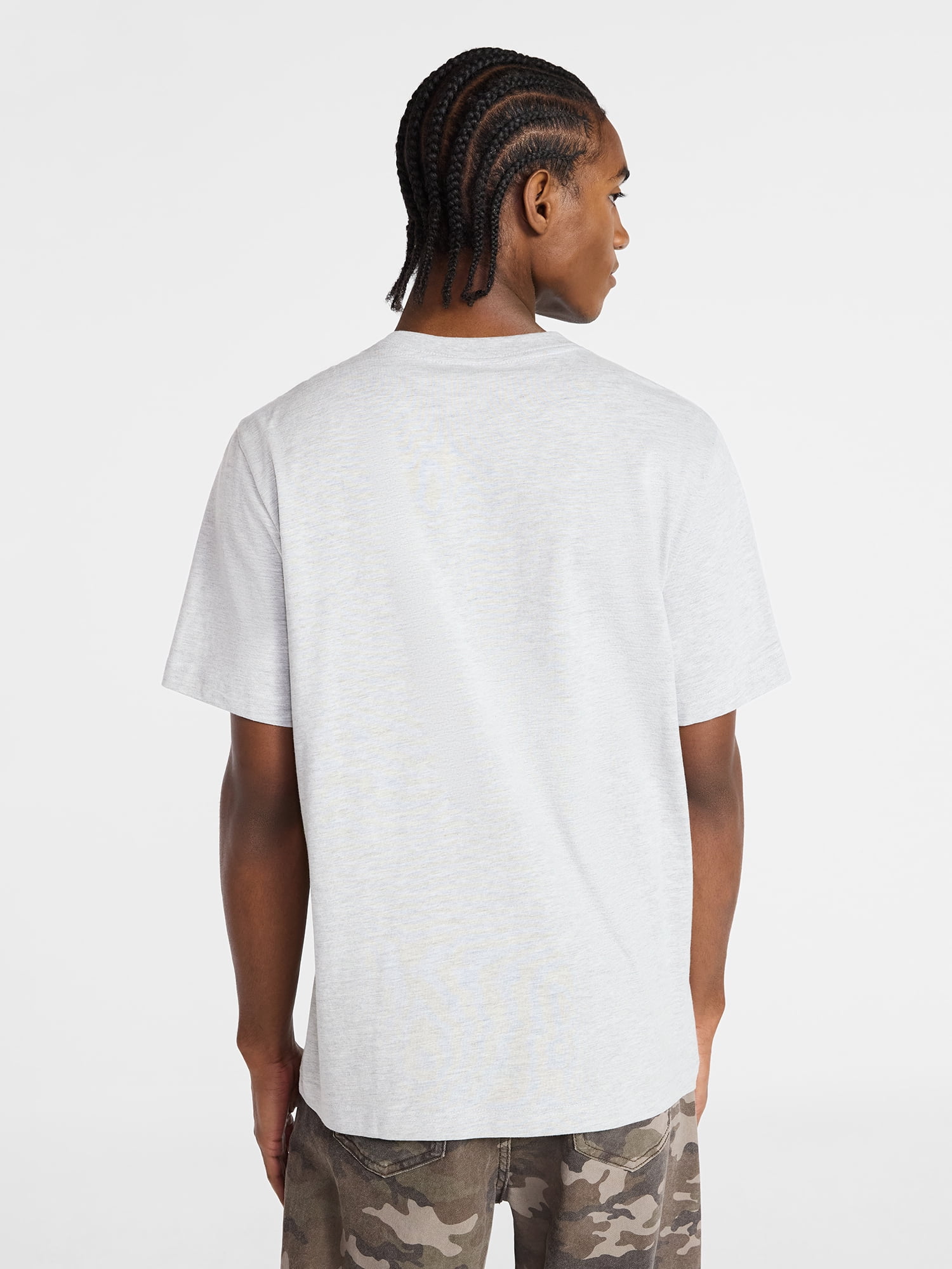 No Boundaries Standard Fit Cotton Tee with Short Sleeves, Men's and Big Men's XS-5XL
