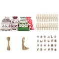 thumbnail image 1 of SUNSIOM Christmas Candy Bag Set Hanging Drawstring Gift Bags Treat Bags with Rope and Tag/Stickers, 1 of 9