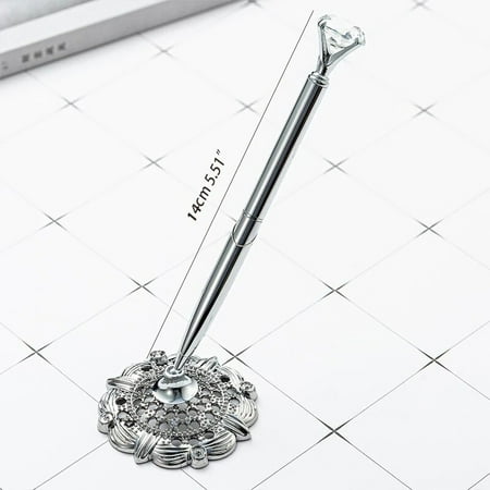 1pcs Wedding Guest Book Writing Signing Diamond Pen Bride To Be Bridesmaid Gifts Wedding Decor Bachelorette Party Bridal Shower 1pcs C3