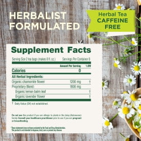 (4 pack) Traditional Medicinals Organic Chamomile and Lavender Herbal Tea Bags, 16 Count