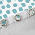 thumbnail image 4 of Feelyou Blue Abstract Ombre Curtains Pack of 2 (42x84 Each) for Teen, Cycle Polkadots Curtains Blackout, Modern Fashion Style Bedroom Curtains, Living Room Curtains Decor, 4 of 6