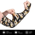 thumbnail image 3 of Uemuo Flower Fox Printed Arm Sleeves, Cooling UV Sun Protection Sports Compression for Men/Women, 3 of 8
