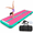 Pink/Green-13ft*3.3ft*4inches(4m*1m*0.1m), variant on Inflatable Gymnastics Air Mat Tumble Track With Pump Foring