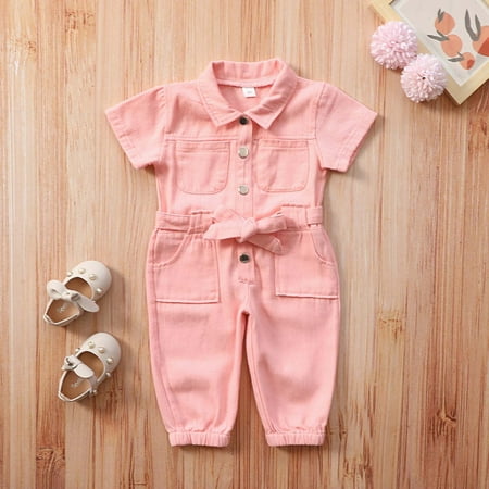 

Simplmasygenix Children s Day Baby Romper Clearance Infant Baby Solid Color Apricot Sleeveless Buckle Cutout Romper Jumpsuit