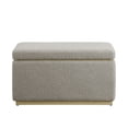 thumbnail image 5 of Linon Elta Rectangle Storage Ottoman, Light Gray, 5 of 12