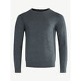 thumbnail image 6 of Free Assembly Men's Cozy Yarn Everyday Crewneck Sweater with Long Sleeves, Size XS-3XL, 6 of 6