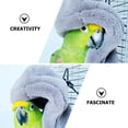 thumbnail image 3 of Shisuyan Nests For Parakeets Parrot Sleeping Hut Plush Light Grey 1Pcs 6.3x4.7in, 3 of 8