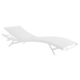 thumbnail image 5 of Modway Glimpse Aluminum & Mesh Patio Chaise Lounge in White Finish, 5 of 6