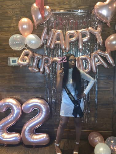 74 Piece Rose Gold 22 Birthday Decorations For Women, 22nd Birthday Decorations For Women, 22nd Birthday Gifts For Her, 22 Balloon Numbers, Feeling 22 Birthday Decorations, Feeling 22 Birthday Sash - Walmart.com