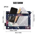 thumbnail image 4 of FORMRS 2 Pack Pencil Pouch for 3 Ring Binder with Clear Window Zipper Case, Red and Blue Fireworks Pattern, 4 of 6