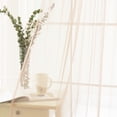 thumbnail image 3 of Quality Home Gathered Tulle Sheer Grommet Curtain Pair - 52"W x 63"L - DUSTYPINK (Set of 2 Panels), 3 of 4