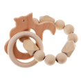 thumbnail image 4 of Anillos de de Bebés Mordedor Juguetes para primera Juegos de Ardilla Yotijar Pulsera de la dentición de madera, 4 of 7
