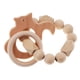 thumbnail image 4 of Anillos de de Bebés Mordedor Juguetes para primera Juegos de Ardilla Yotijar Pulsera de la dentición de madera, 4 of 7