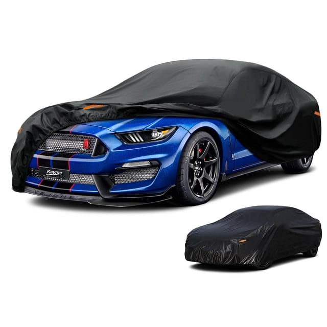 Funda de coche Kayme impermeable para todo tipo de clima para cupé de 186 a 193 pulgadas