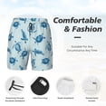 thumbnail image 3 of Fotbe Turtle Traje de Baño para Hombre – Shorts de Natación de Secado Rápido con Forro y Bolsillos-3X-Large, 3 of 6