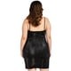 thumbnail image 3 of Vestido print serpiente Zenobia Tallas Extras 4725 Negro, 3 of 4