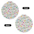 thumbnail image 2 of Uemuo Chemical Flasks And Test Tubes Print Compact Portable Pocket Makeup Mirror - Leather Cover, Elegant Travel Cosmetic Mirror for Purse, Pocket, and Handbag-Round Shape, 2 of 9
