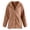 yue866-Coffee, variant on Women's Fall Winter Jacket Fuzzy Full Zip up Lightweight Warm Soft Hooded Coat with Pockets Coffee XXXXL