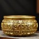thumbnail image 1 of Solid wood red treasure basin ornament, wooden incense burner, home decoration for attracting wealth in the living room, a handicraft for opening a business., 1 of 4