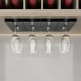 thumbnail image 5 of Wine Rack under $5! Xqxayjr Under Cabinet Wine Glass Rack, No Drill Stemware Holder for Kitchen Bar, Space Saving Drying Storage for Cupboard Shelf, 5 of 8