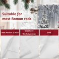 thumbnail image 7 of Gray Christmas Snowman Valances for Windows, 54 x 18in, Xmas Tree Snowflake Rod Pocket Kitchen Valance Curtain Light Filtering Window Treatments for Living Room Bedroom, 1 Panel, 7 of 7