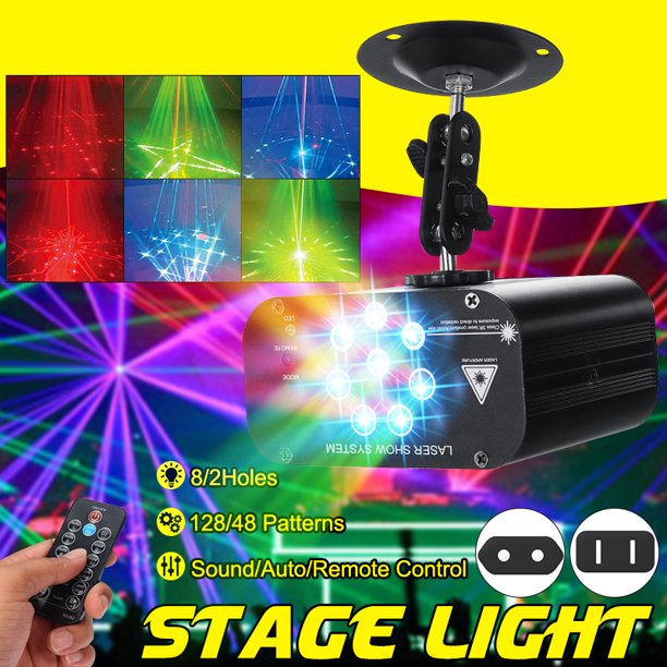 Led Stage Projector Light Dj Par Lights 128 Led Uplighting Lights For Events Stage Lighting Sound Activated Remote And Dmx Control For Wedding Party Concert Festival Walmart Com Walmart Com