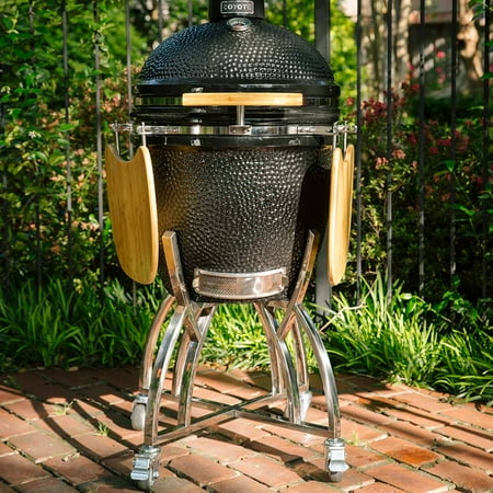 Cart for Coyote Asado Cooker - Stainless Steel