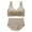 Beige, variant on Bra and Panty Sets for Women Plus Size Women's Wireless Bra with Seamless Smooth Comfort T Shirt Bra Corset Bras for Women Bra and Panty Two Piece Sets