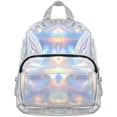 thumbnail image 2 of Elegante mochila holográfica Hologram School Shoulder Bag Satchel para niñas (gris), 2 of 6