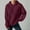 Wine, variant on Women Hoodies Drawstring Pullover Fashion Sweatshirts Casual Tops Fall Long Sleeve Sweatshirts Drawstring Sweatshirt Hoodies Cowl Neck Side Slit Pockets Hoodie Pullover Top Sleep Hoodie Women