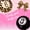 Pink Gold Leopard, variant on Manfei Girls Billiards Blackout Curtains, Lucky Girl Lucky Me Print Window Curtains Pack of 2 (38x45 Each), Black Gold Beige