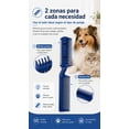thumbnail image 4 of Peine Desenredador Mascotas Perros Gatos Doble Función Azul, 4 of 5