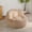 Multicolor, variant on Oversized Bean Bag Chair, Large Faux Fur Lounger, Shredded Foam Sofa for Living Room, Bedroom, Game Room, No Assembly Required,Pink+White