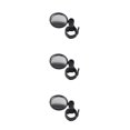 thumbnail image 3 of Transemion Rearview Handlebar Mirror Wide-angle Convex Back Mirrors Adjustable Accessory Reflective Accessories Specular Black 51mm 3Set, 3 of 6