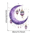 thumbnail image 4 of Jiibva Ramadan Wall Decor Stickers, Islamic Muslim Eid Mubarak Decorations, Lantern Moon Star Window Decal for Home Living Room Bedroom Wallpaper, 4 of 7