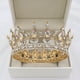 thumbnail image 1 of Zhuge Tiara de boda para novia, diadema de princesa, corona de novia, joyería para el cabello con diamantes de imitación de cristal, decoración para princesa, novia, cumpleaños, graduación, boda (L), 1 of 4