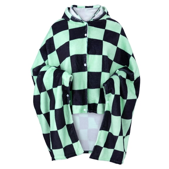 Roffatide Demon Slayer Kamado Tanjirou Soft Pajamas Cloak Cape