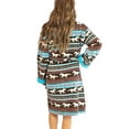 thumbnail image 2 of Horse Fair Isle Lazy One Ultra-Cozy Bathrobes for Women (L/XL), 2 of 7