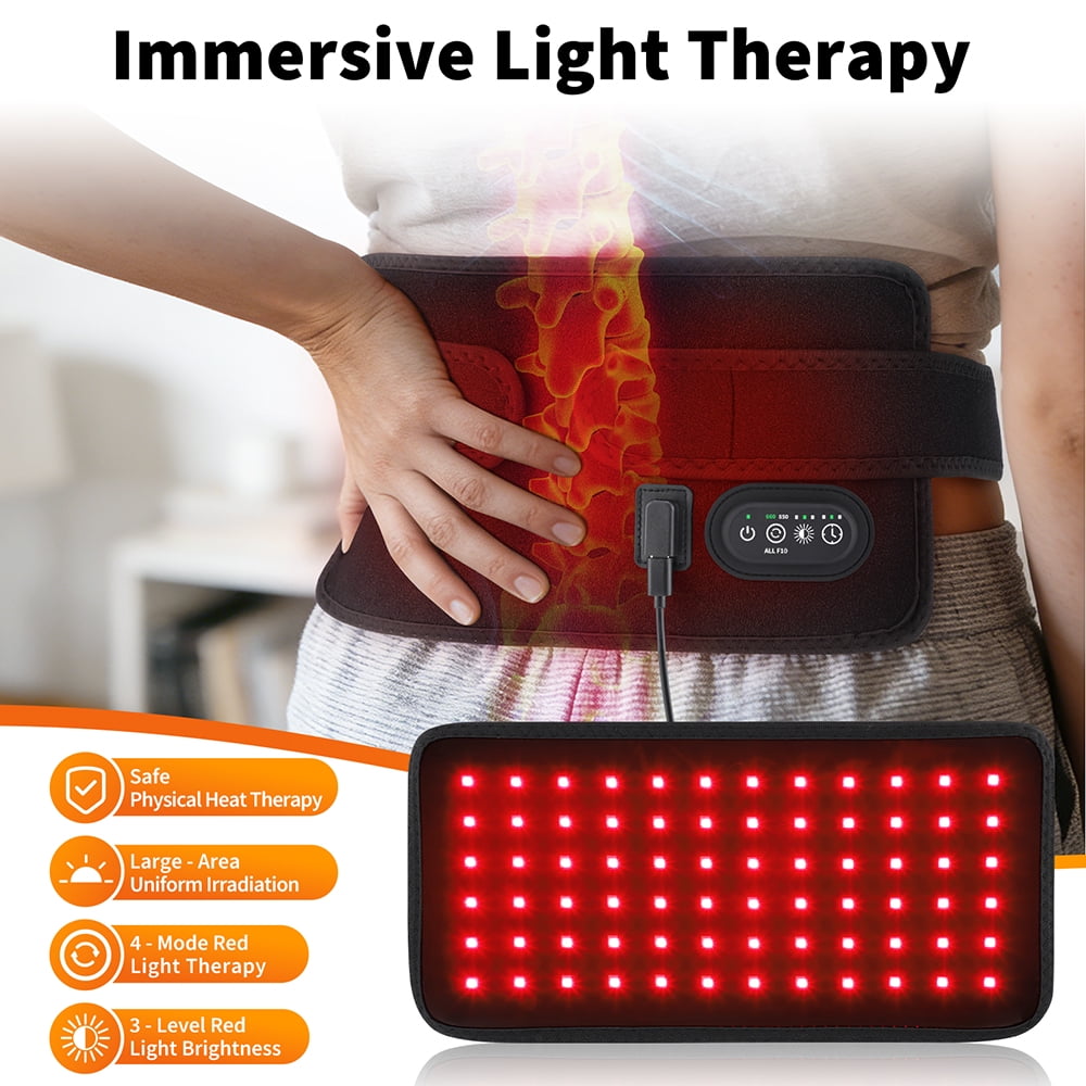 Red Light Therapy Mat, 660nm & 850nm Red Light Heating Pad for Body, 3 Light Intensity, 4 Modes, Improve Circulation for Women Men (Corded)