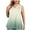 Green, variant on Tank Tops for Women Plus Size Sleeveless Gradient V-Neck Printed Loose Pullover Plus Size T-Shirt Blue L